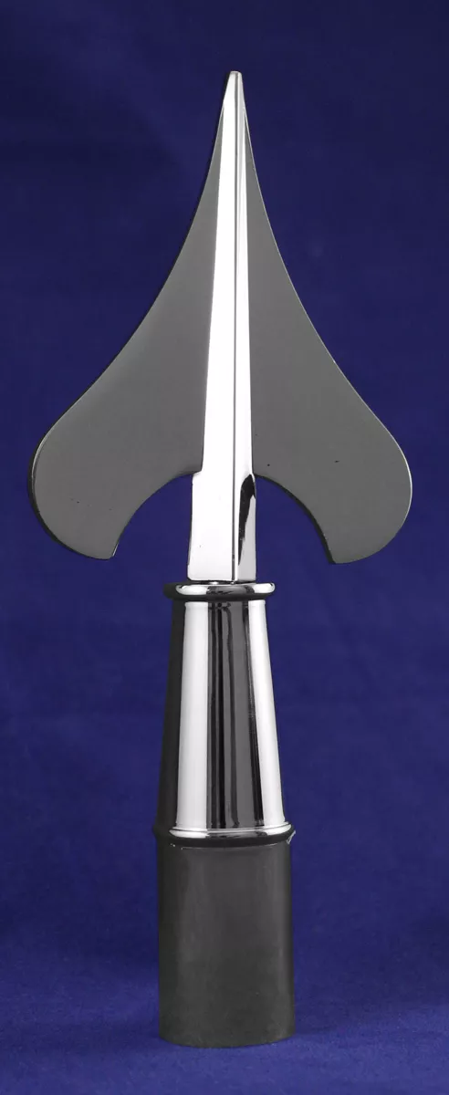 Army Spear - 7" Chrome Pole Ornament
