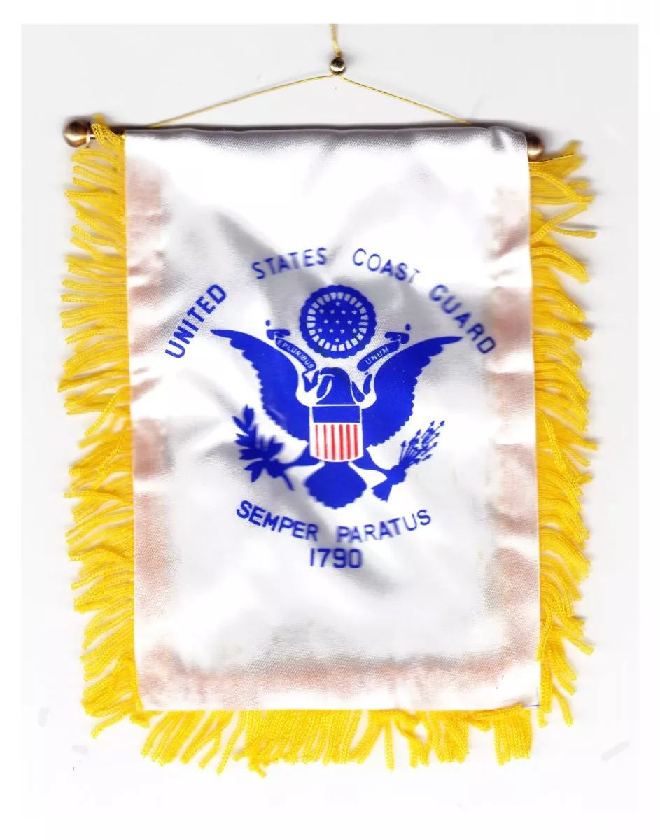 Coast Guard Window Hanging Flag