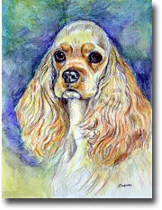 Cocker Spaniel - 11"x15" 2-Sided Garden Banner