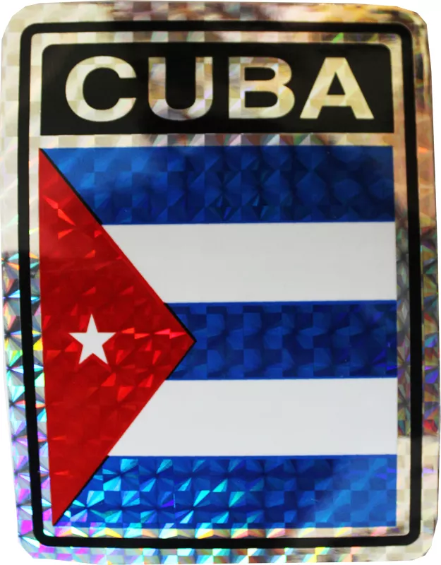 Cuba Reflective Decal