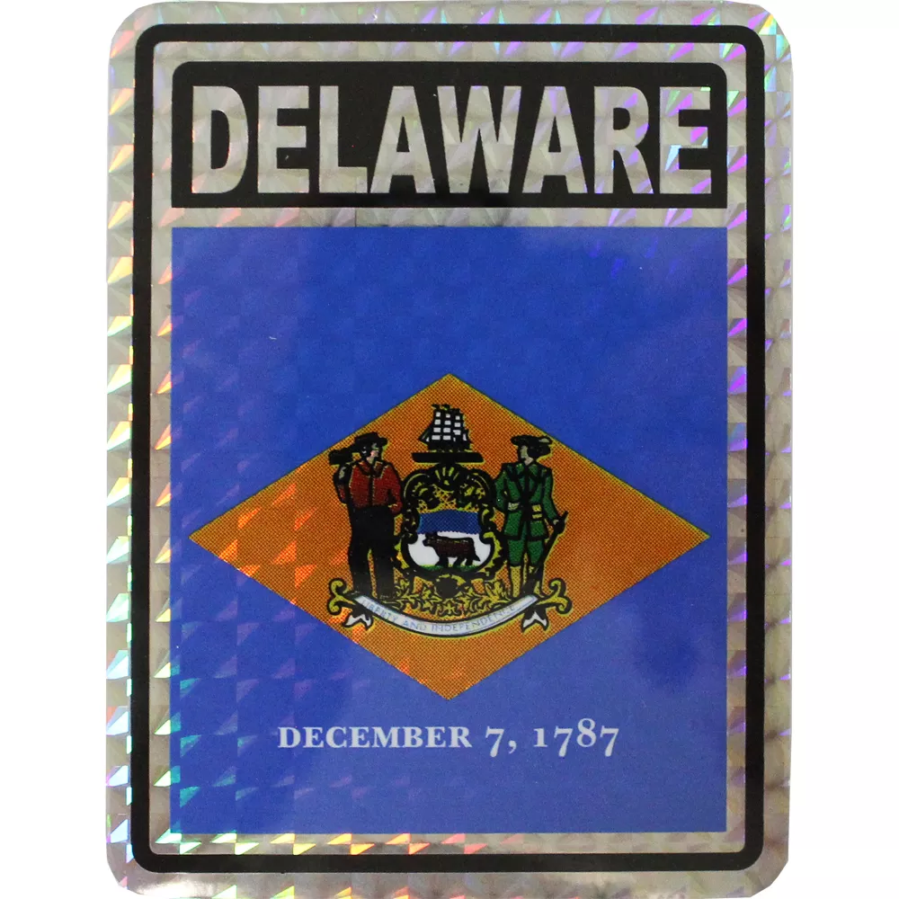Delaware Reflective Decal