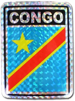 Congo - Dem. Rep. Of Reflective Decal