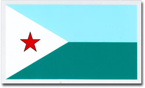 Djibouti Auto Decal