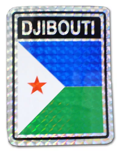 Djibouti Reflective Decal