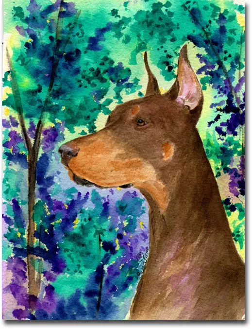 Doberman - 11"x15" 2-Sided Garden Banner