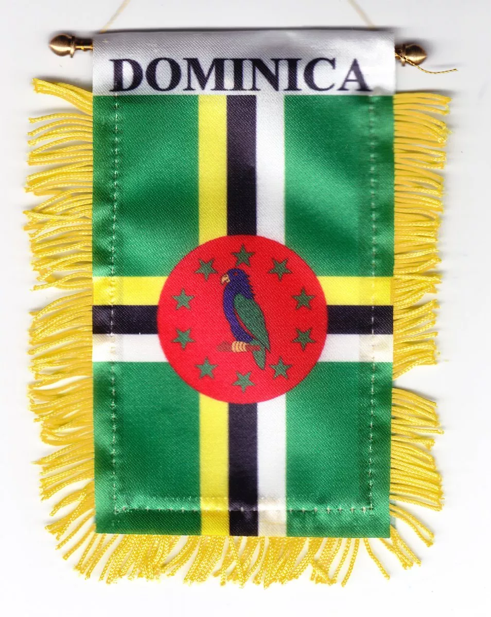 Dominica Window Hanging Flag