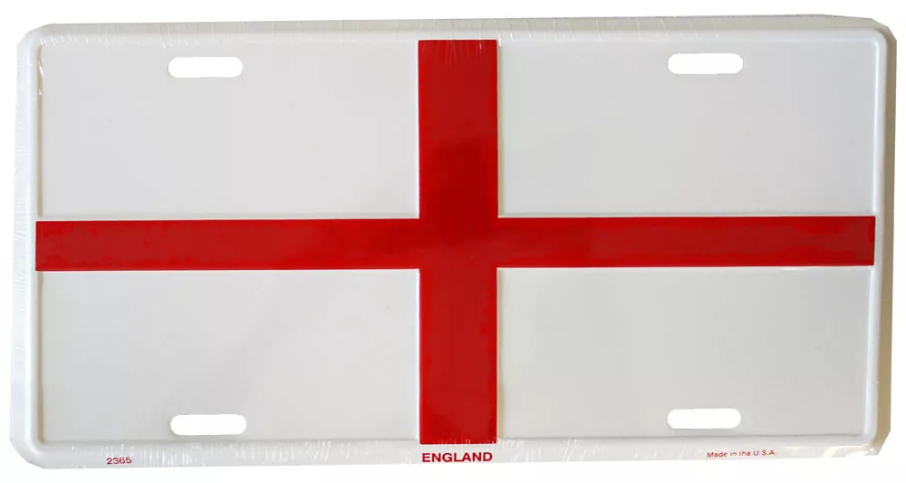 England (St. George) License Plate