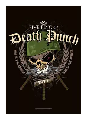 Five Finger Death Punch Textile Poster (Warhead)