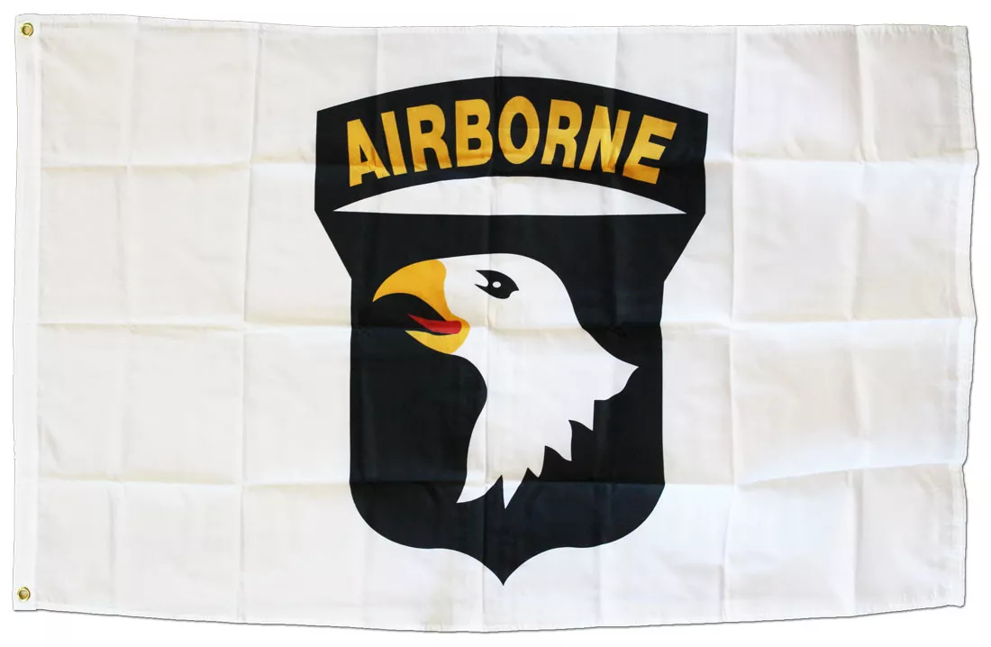 101st Airborne Division - 3'X5' Polyester Flag - Lightweight Polyester, 3' x 5', Without Fringe, Grommets