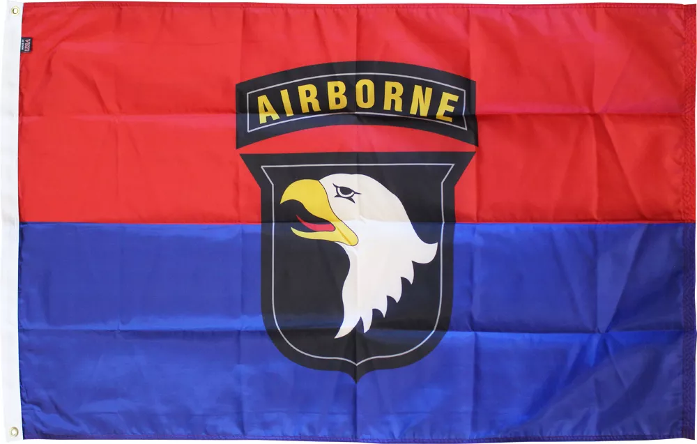 101st Airborne Division - 3'X5' Nylon Flag - Nylon, 3' x 5', Without Fringe