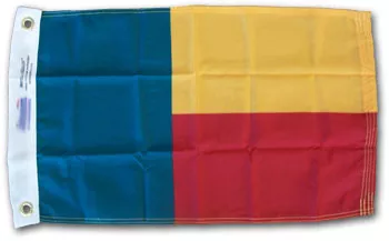 Benin - 12"x18" Nylon Flag - Nylon, Without Fringe, Grommets