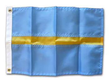 Measurer - 12"x18" Nylon Flag - Nylon, Without Fringe, Grommets, Sewn