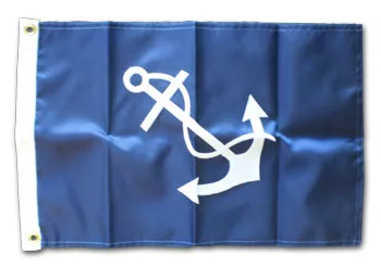 Port Captain - 12"x18" Nylon Flag - Nylon, Without Fringe, Grommets, Sewn
