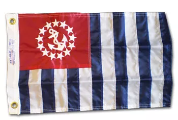 Power Squadrons - 12"x18" Nylon Flag - Nylon, Without Fringe, Grommets