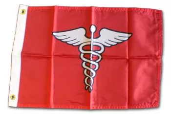 Surgeon - 24"x36" Nylon Flag - Nylon, Without Fringe, Grommets, Dyed