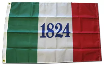 Alamo - 2'X3' Nylon Flag - Nylon, Without Fringe, Grommets