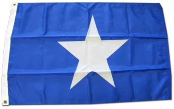 Bonnie Blue - 2'X3' Nylon Flag - Nylon, Without Fringe, Grommets