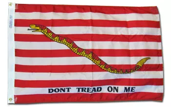 First Navy Jack - 2'X3' Nylon Flag - Nylon, Without Fringe, Grommets