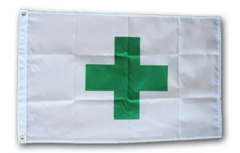 Medical Marijuana - 2'X3' Nylon Flag - Nylon, Without Fringe, Grommets
