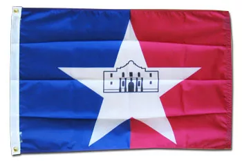 San Antonio - 2'X3' Nylon Flag - Nylon, Without Fringe