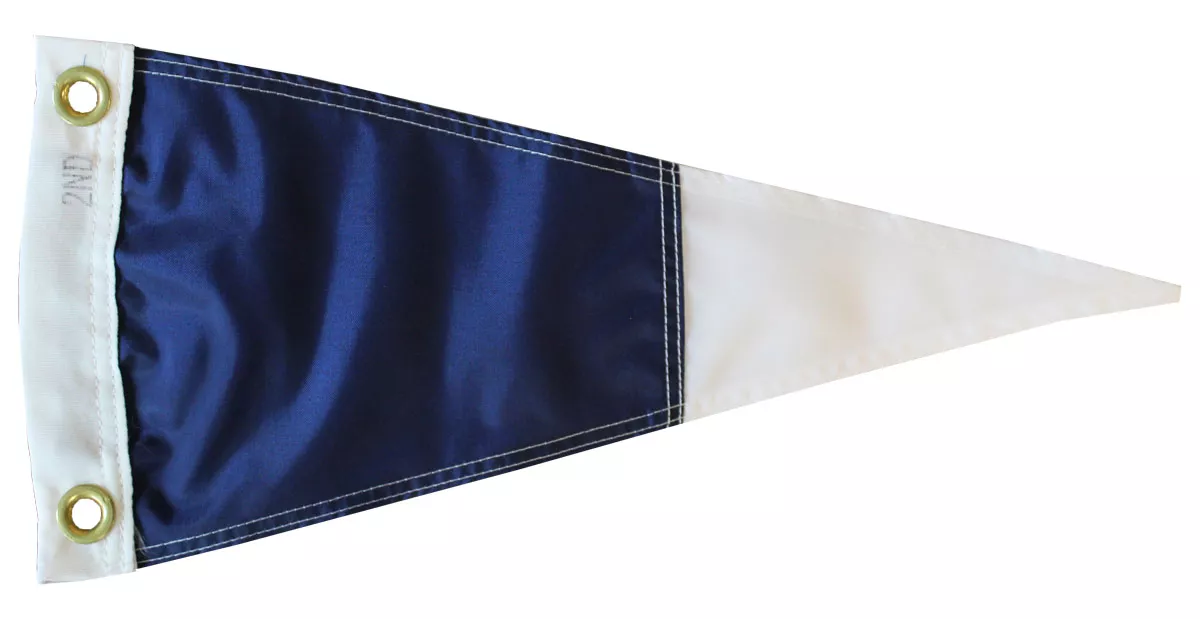 2nd Substitute/Repeater (Size 0) - 8" x 16" Nylon Flag - Nylon, 8" x 16", Grommets