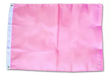 Pink - 2'x3' Solid Color Nylon Flag - Nylon, Without Fringe