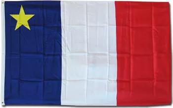 Acadia - 3'X5' Polyester Flag - Lightweight Polyester, 3' x 5', Without Fringe, Grommets