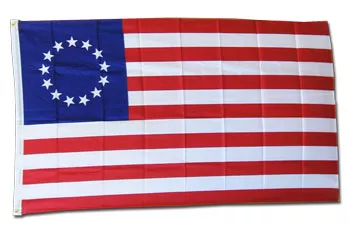 Betsy Ross - 3'X5' Polyester Flag - Lightweight Polyester, 3' x 5', Without Fringe, Grommets