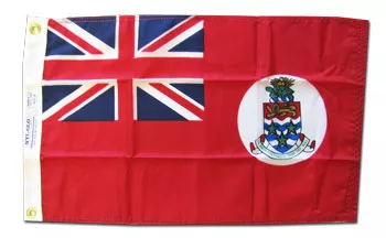 Cayman Islands - 3'X5' Nylon Flag (Red) - Nylon, 3' x 5', Without Fringe, Grommets