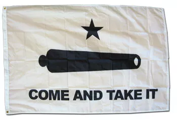 Come and Take It - 3'X5' Nylon Flag - Nylon, 3' x 5', Without Fringe
