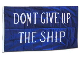 Commodore Perry - 3'X5' Nylon Flag - Nylon, 3' x 5', Without Fringe