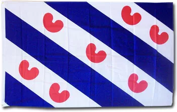 Friesland - 3'X5' Polyester Flag - Lightweight Polyester, 3' x 5', Without Fringe, Grommets