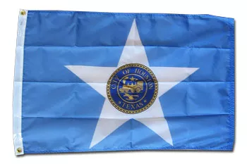 Houston - 3'X5' Nylon Flag - Nylon, 3' x 5', Without Fringe