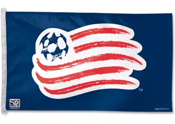 New England Revolution - 3' x 5' MLS Polyester Flag - Medium Knit Polyester, 3' x 5', Without Fringe, D-Rings, Dyed