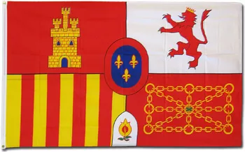 Spain - 3'X5' Historic Polyester Flag (Shield of Spain) - Lightweight Polyester, 3' x 5', Without Fringe