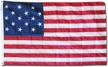 Star-Spangled Banner - 3'X5' Nylon Flag (SEWN) - Nylon, 3' x 5', Without Fringe, Grommets, Sewn
