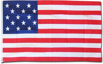 Star-Spangled Banner - 3'X5' Polyester Flag - Lightweight Polyester, 3' x 5', Without Fringe, Grommets