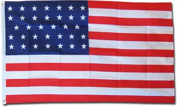 USA (34-Stars) - 3'X5' Polyester Flag - Lightweight Polyester, 3' x 5', Without Fringe