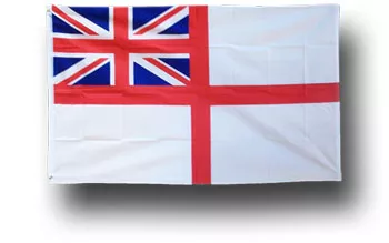 United Kingdom - 3'X5' Polyester Flag (Naval Ensign White) - Polyester, 3' x 5', Without Fringe