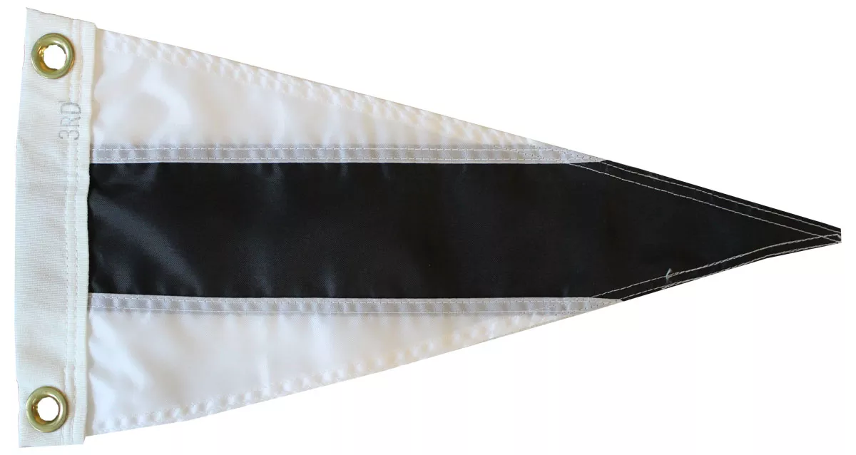 3rd Substitute/Repeater (Size 0) - 8" x 16" Nylon Flag - Nylon, 8" x 16", Grommets