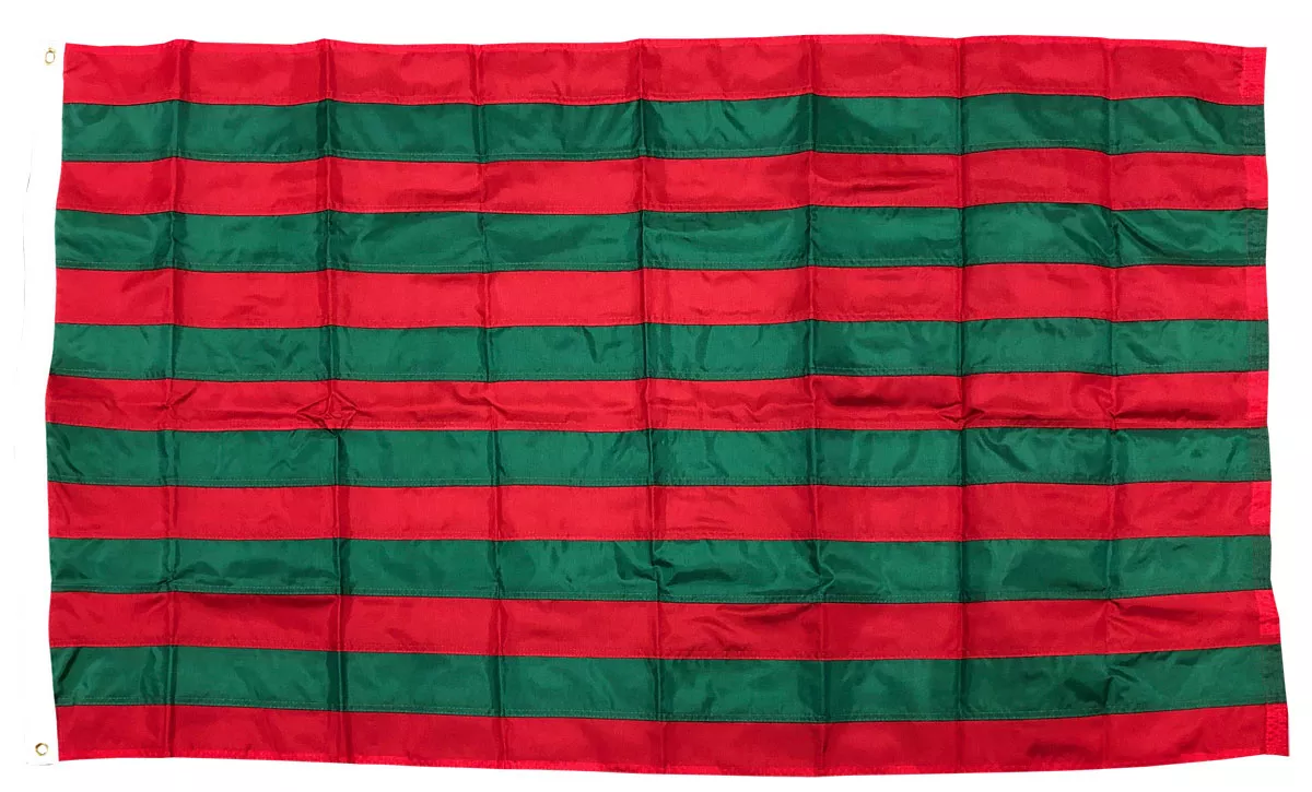 George Rogers Clark - 3'X5' Nylon Flag (sewn) - Nylon, 3' x 5', Without Fringe, Grommets, Sewn / Embroidered, Sewn