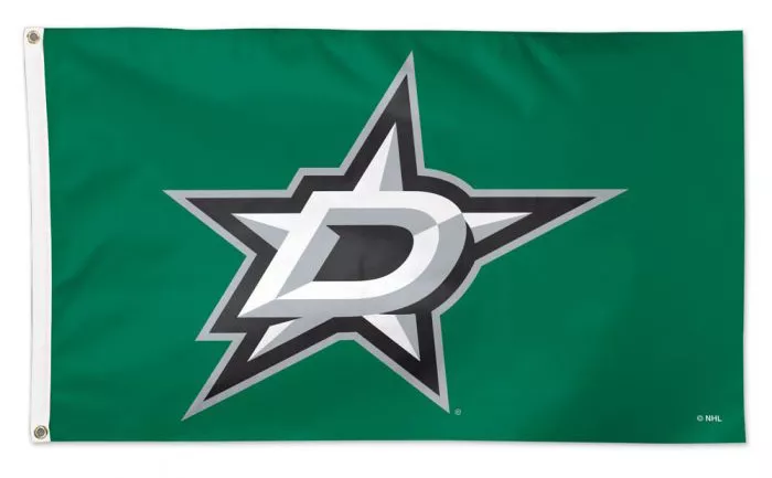 Dallas Stars - 3' x 5' NHL Polyester Flag - Medium Knit Polyester, 3' x 5', Without Fringe, Grommets, Dyed