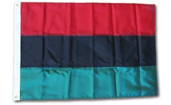 African American - 4'X6' Nylon Flag - Nylon, Without Fringe