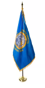South Dakota - 8' Flag Presentation Set - With Fringe, Pole Hem