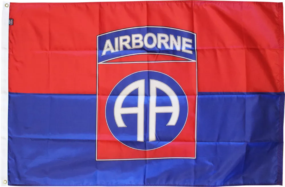 82nd Airborne Division - 3'X5' Nylon Flag - Nylon, 3' x 5', Without Fringe