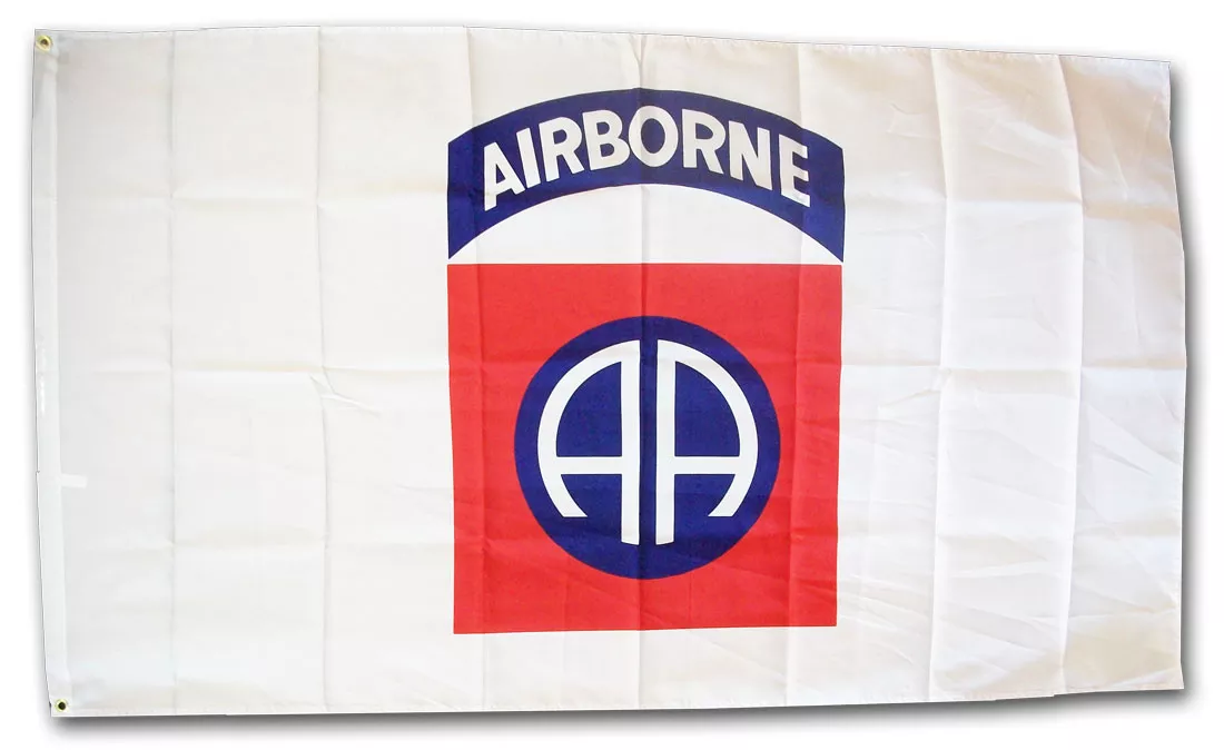 82nd Airborne Division - 3'X5' Polyester Flag - Lightweight Polyester, 3' x 5', Without Fringe, Grommets