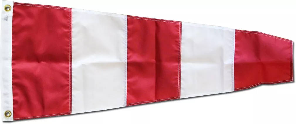 Answering Pennant (Size 0) - 8" x 24" Nylon Flag - Nylon, 8" x 24", Grommets