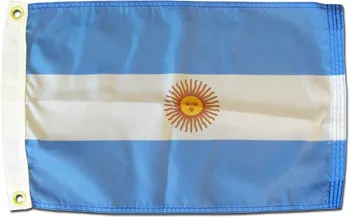 Argentina - 12"X18" Nylon Flag (State) - Nylon, Without Fringe, Grommets