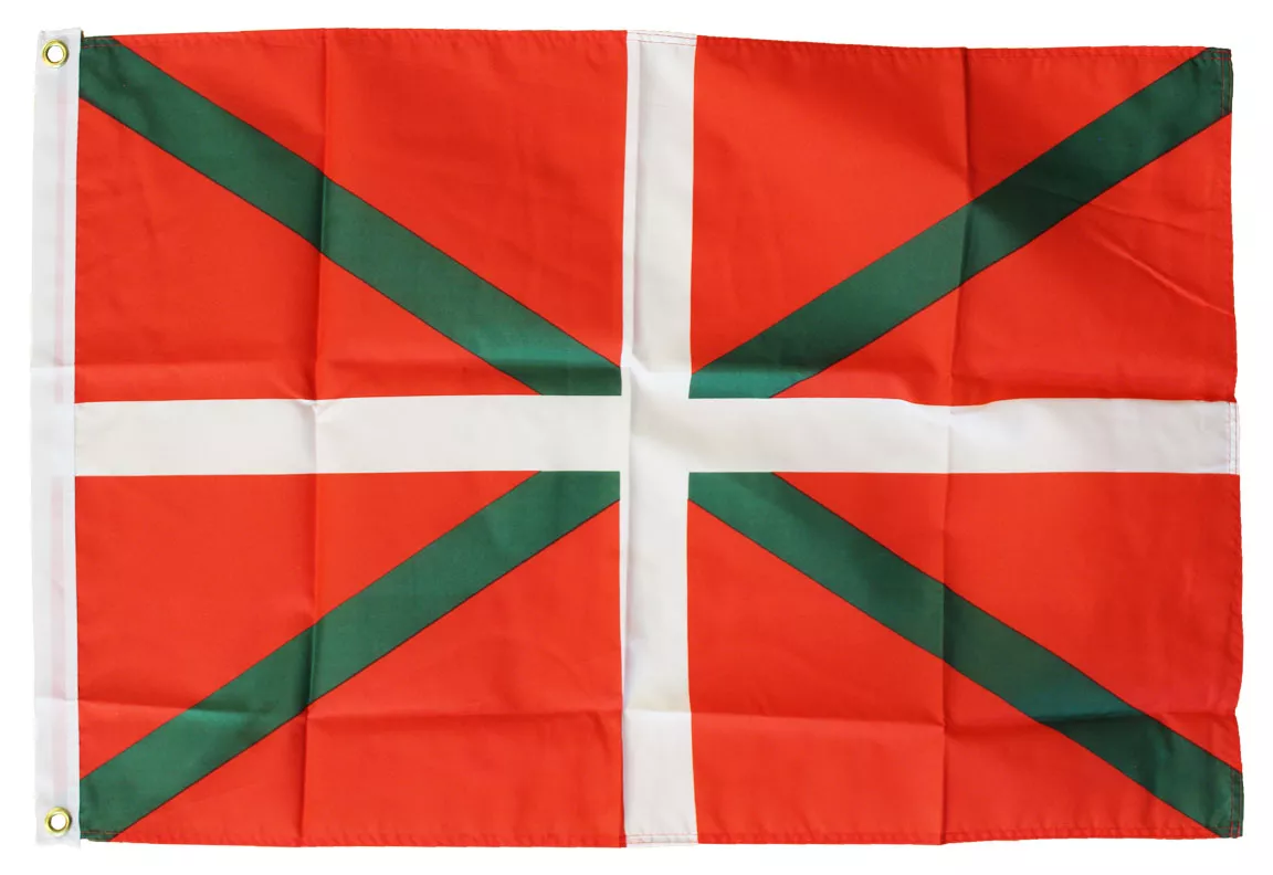 Basque - 2'X3' Polyester Flag - Lightweight Polyester, Without Fringe, Grommets, Dyed