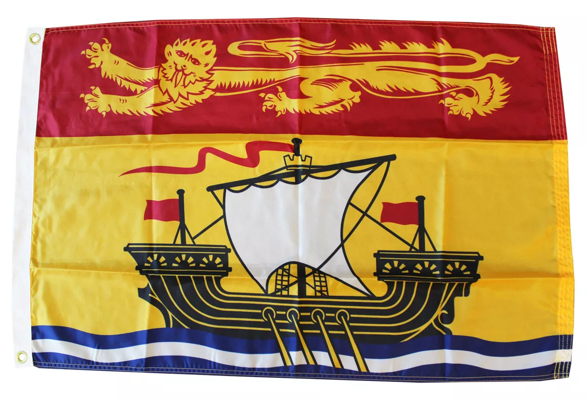 New Brunswick - 2'X3' Nylon Flag - Nylon, Grommets